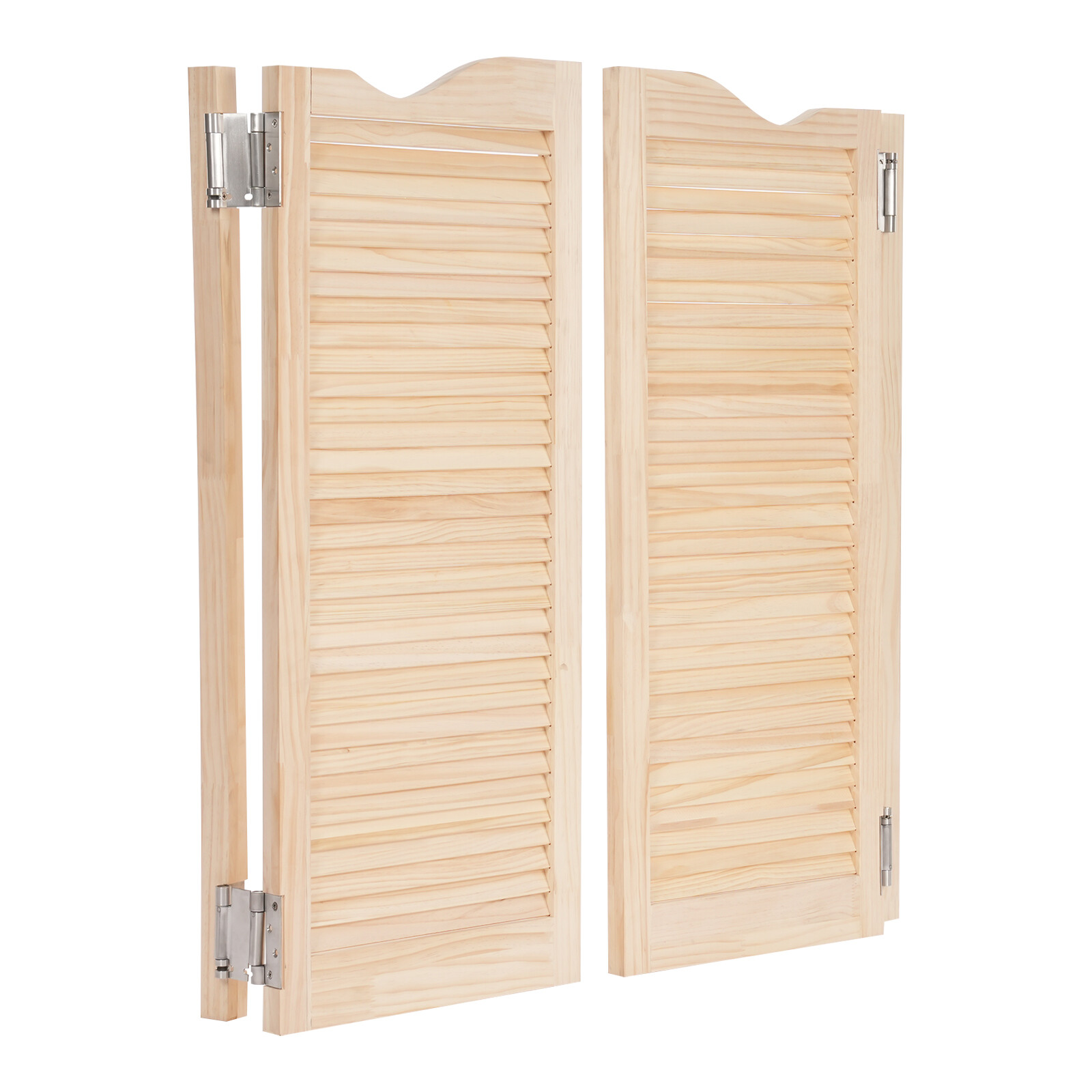 Wall-Mounted Double Half Door Double-hinged Café Door With Hinges 91cm/35.83in