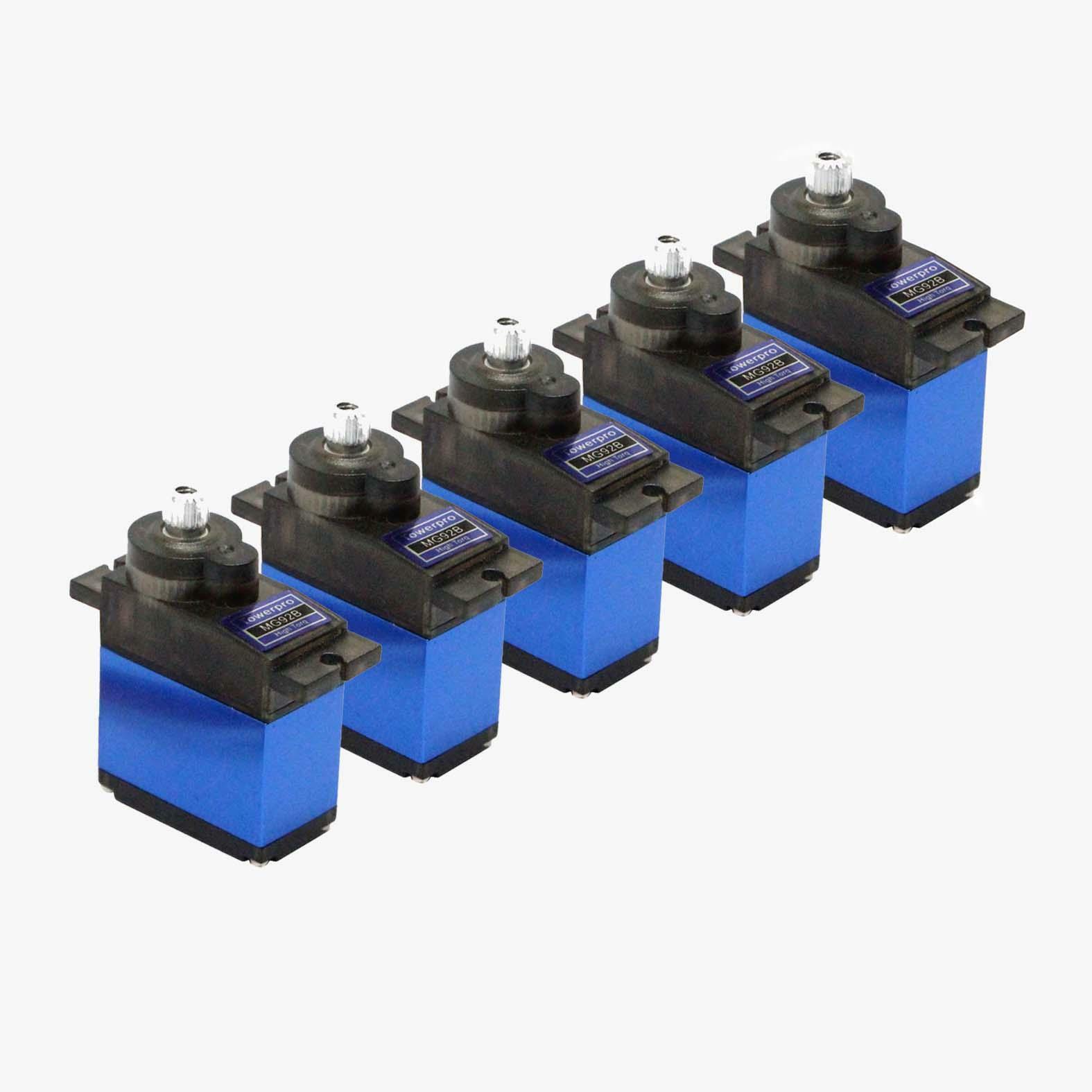 5pcs MG92B 13.8g Metal Gear RC Digital Servo 3.5KG Torque Double Ball Bearing