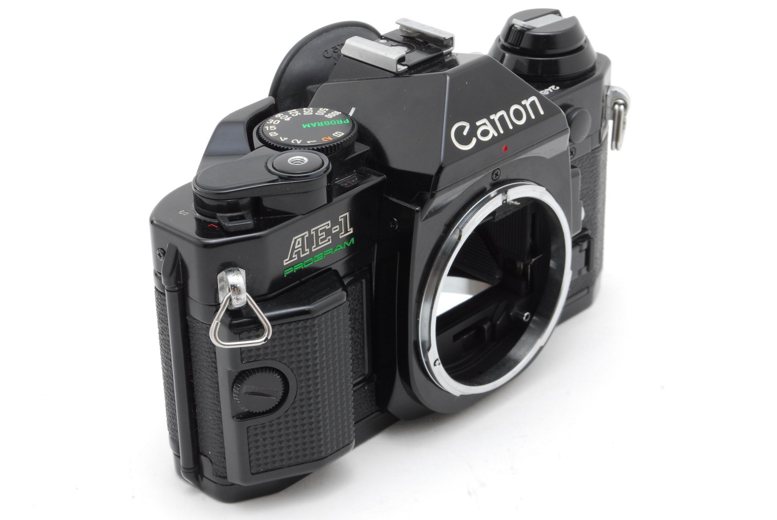 [Near MINT] Canon AE-1 Program Black Film Camera New FD NFD 50mm f2 Lens JAPAN