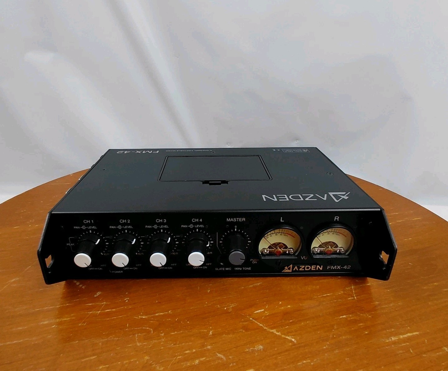 Immaculate Azden FMX-42a Portable Field Mixer, Field Soft Case No Plug