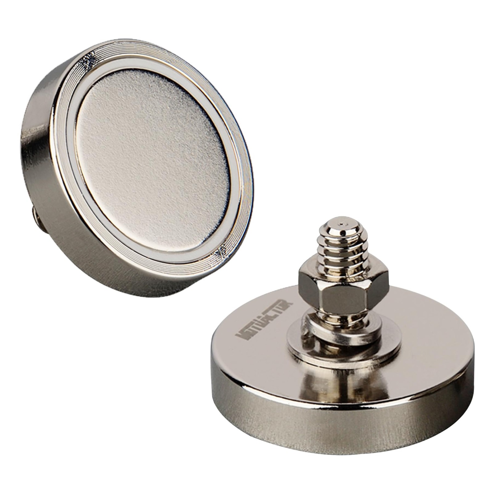 4PCS Strong Round Cup Magnet with 1/4''-20 Male Threaded Stud,Φ1.26 115lbs Ve...