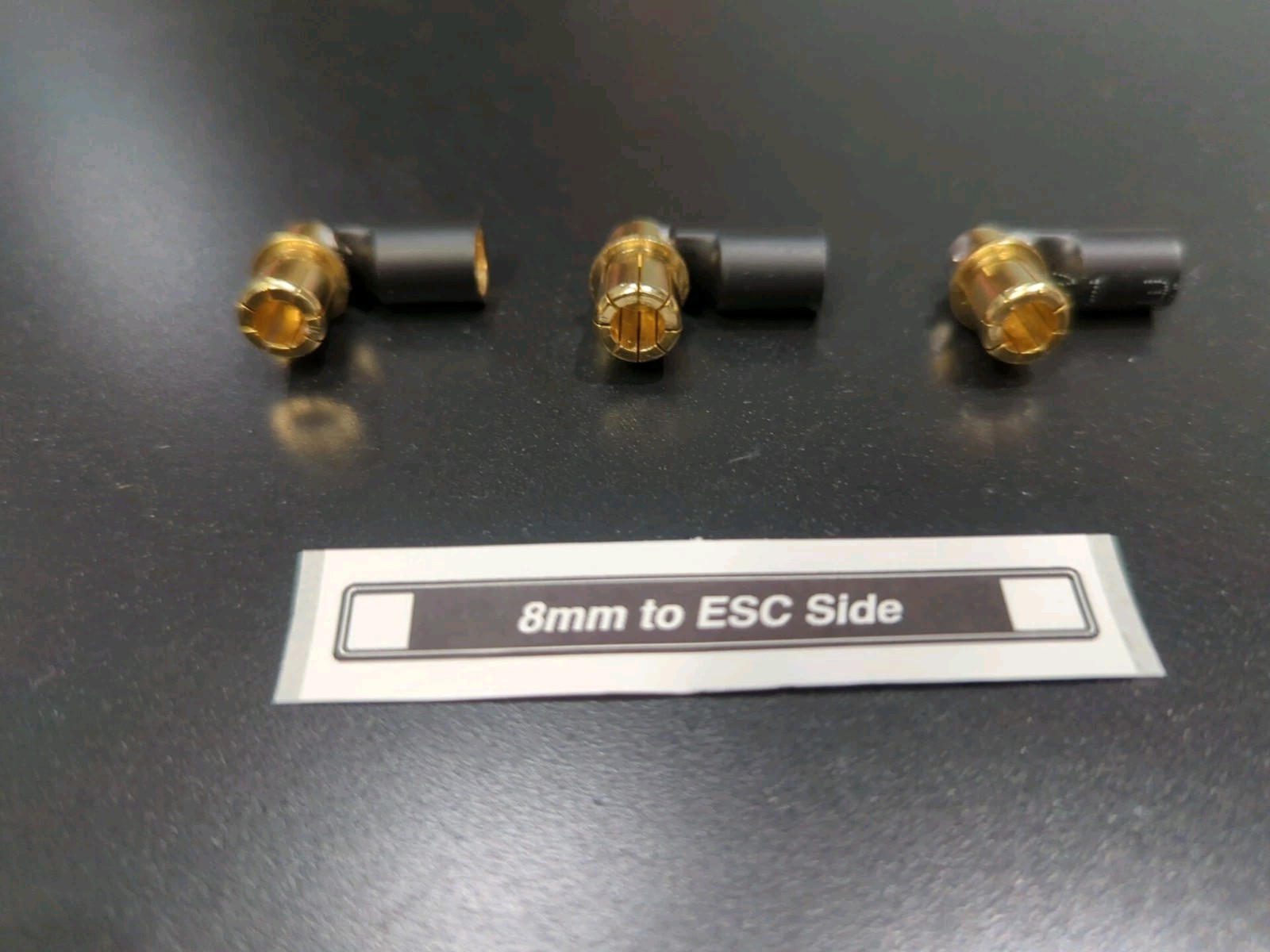 8mm Male - 6.5mm Female 90 degree RC Adapter For Castle XLX2 ESC & 6.5MM Motor