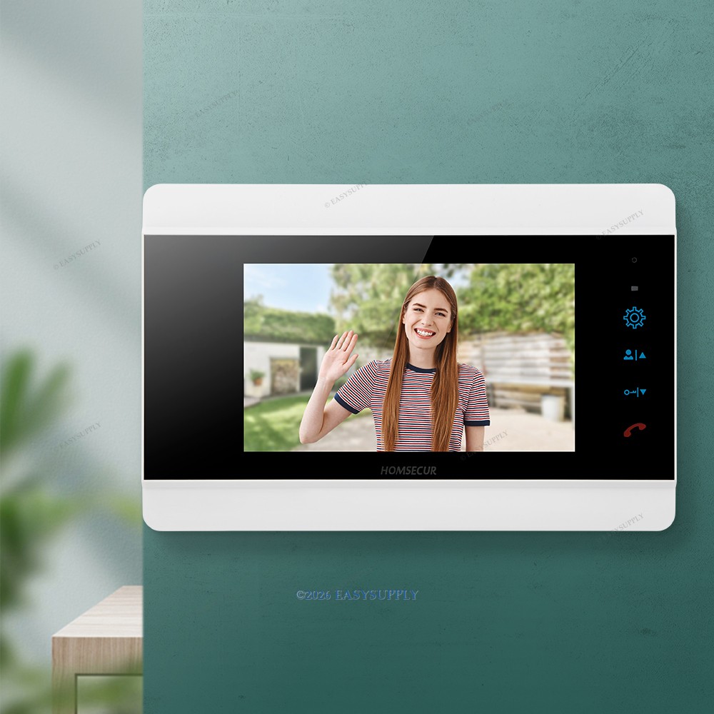 HOMSECUR Indoor Monitor 7" 1080P Screen for Video Door Phone Intercom Doorbell