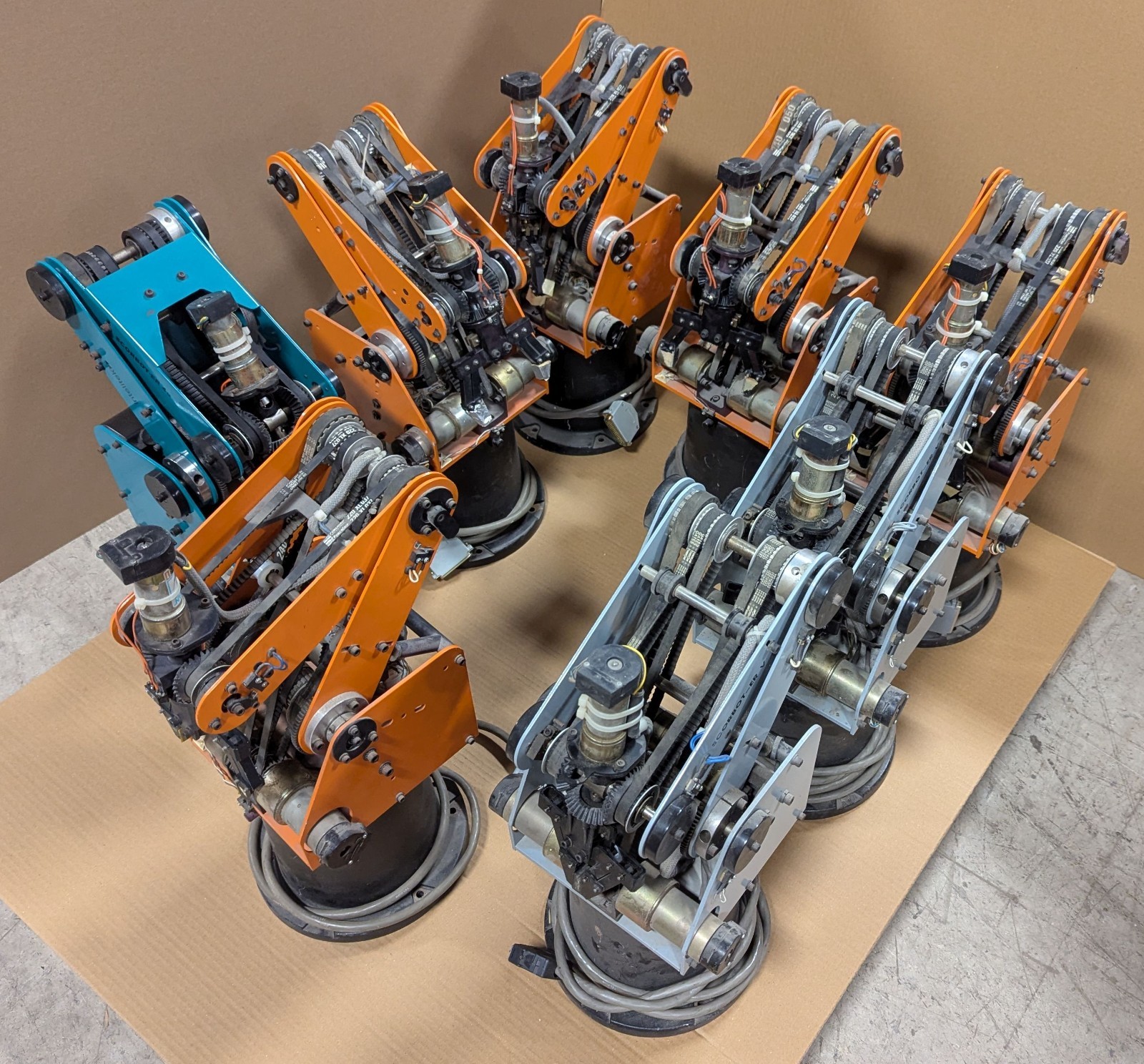 Lot of 8 Eshed Robotec Intelitek Scorbot-ER III V 4u Robotic Manipulator Arms