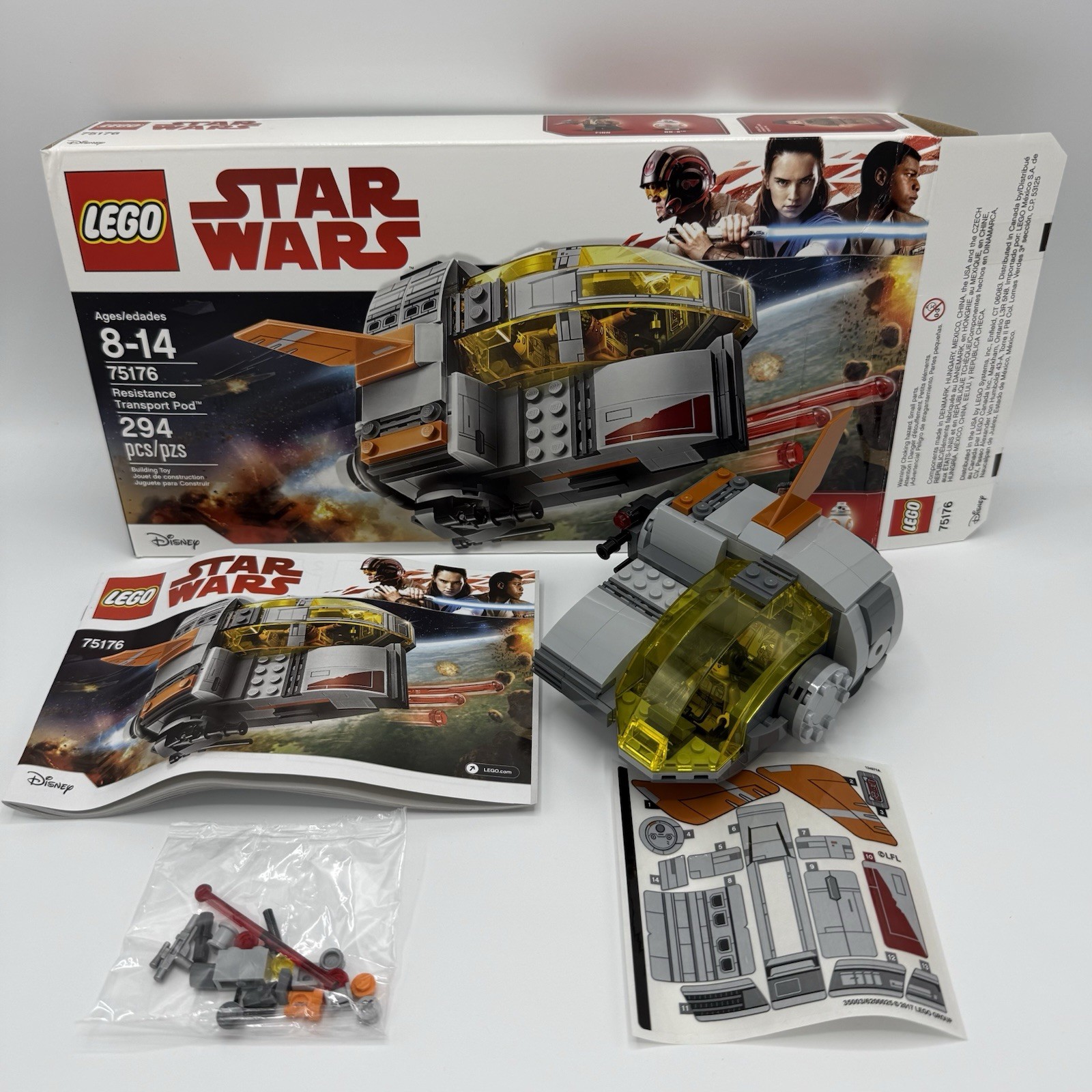 LEGO STAR WARS: Resistance Transport Pod (75176) 100% Complete! Only Built Once!