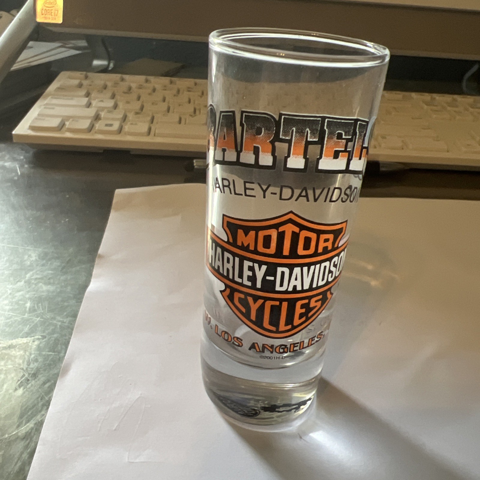 Bartels Harley Davidson W . Los Angeles Ca Shot Glass
