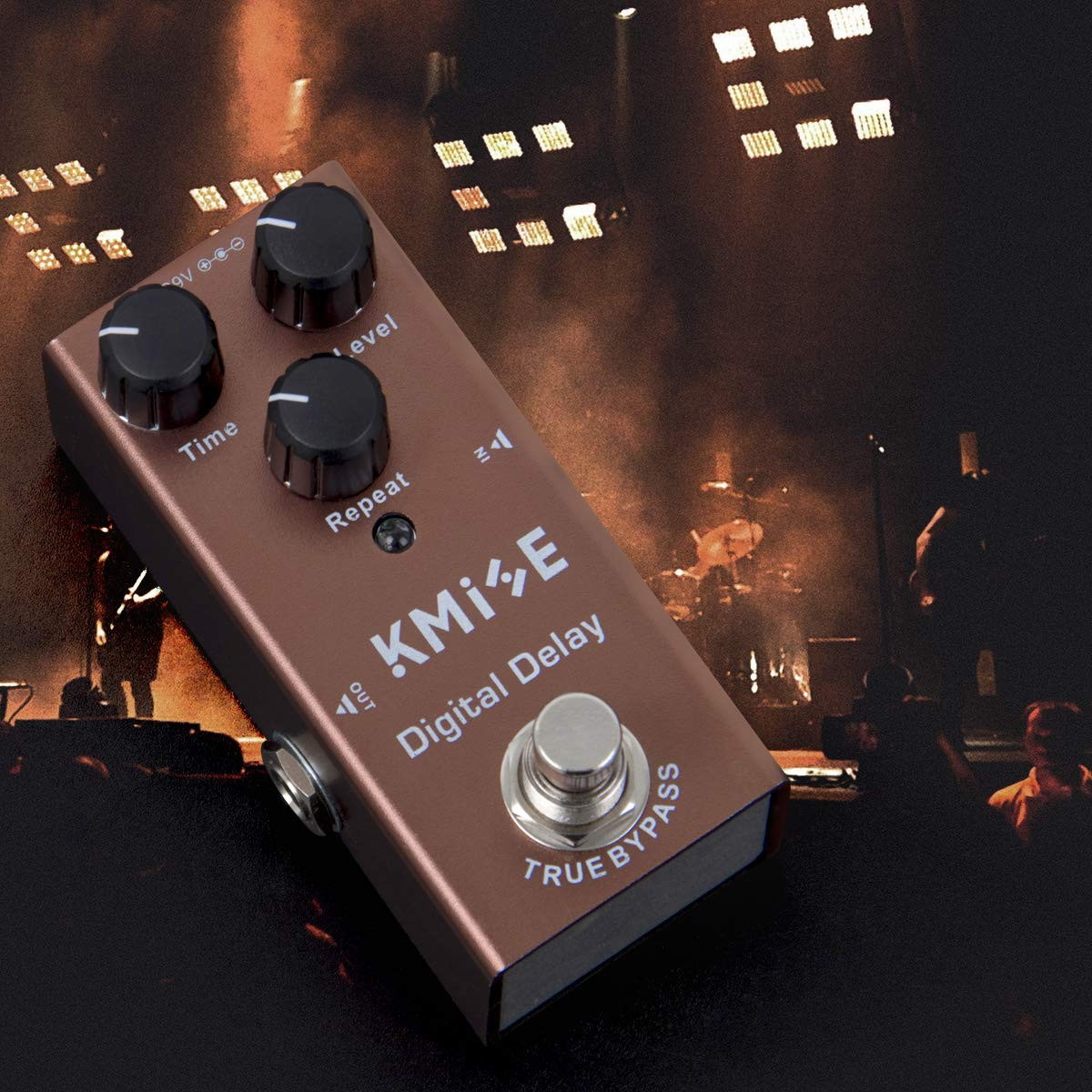 Kmise Digital Delay Electric Guitar Effects Pedal Mini Single Type DC 9V True By