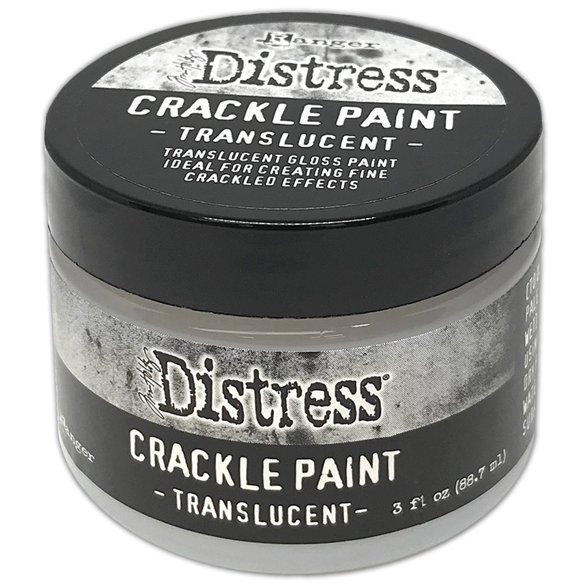 Tim Holtz Distress Crackle Paint 3oz-Translucent - 2 Pack