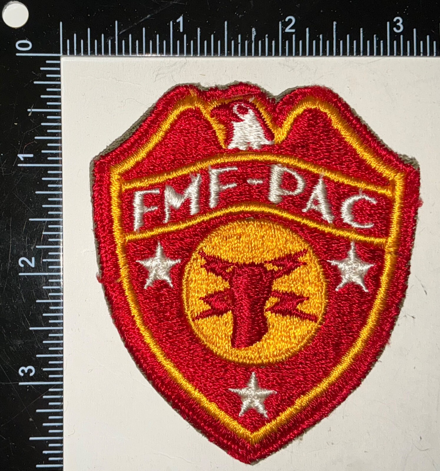 WWII USMC US Marine Corps FMF-PAC Fleet Force Pacific Signal Bn Shoulder Patch