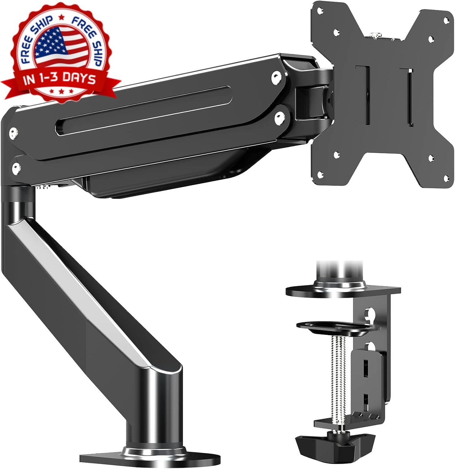 Soporte Para Monitor Con Resorte De Gas Brazo Para Monitor Soporte De Escrit...