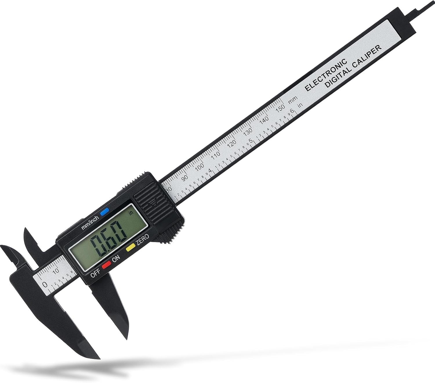 Precision Digital Caliper 0-6” Measuring Tool with Easy LCD Screen & Auto-Off