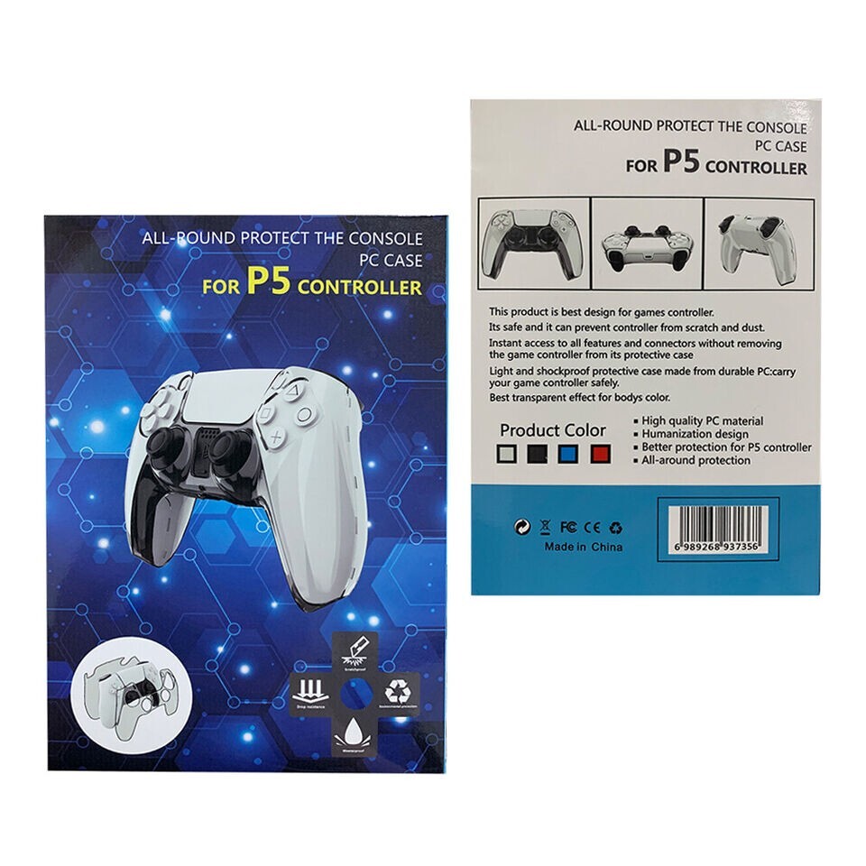 PS5 DualSense Clear PC Cover Ultra Slim Protector Case for PS5 Controller