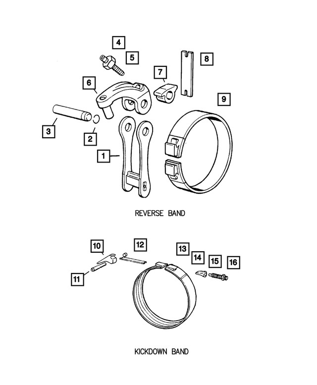 Genuine Mopar Reverse Band Seal 6030910
