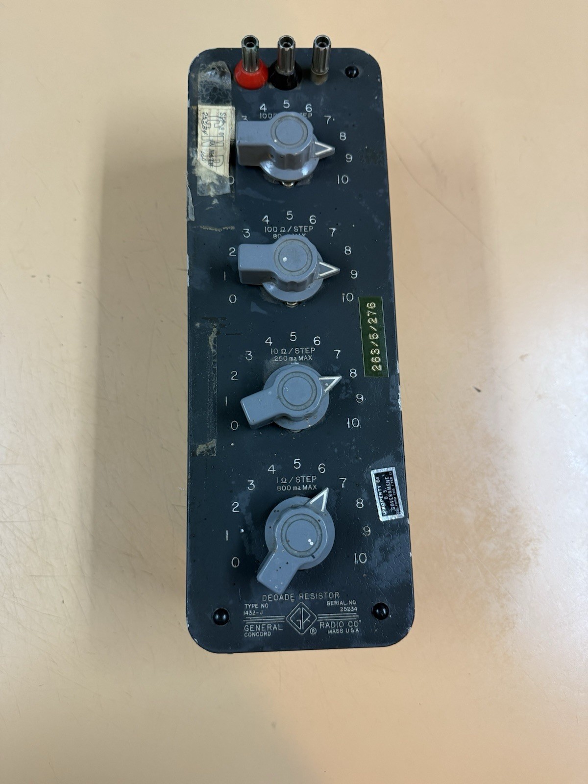 General Radio Decade Resistor Type 1432-J Concord MASS USA 25234