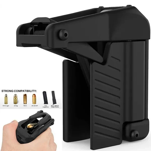For Magazines from .380 9mm-45 ACP Portable Raptor Universal Pistol Speed Loader