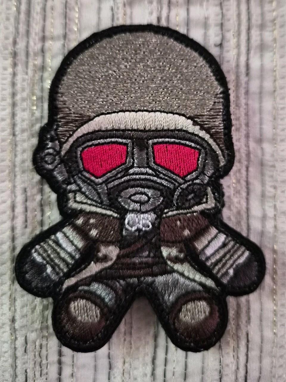Fallout NCR Ranger Chibi Embroidery Morale Patch - hook and loop