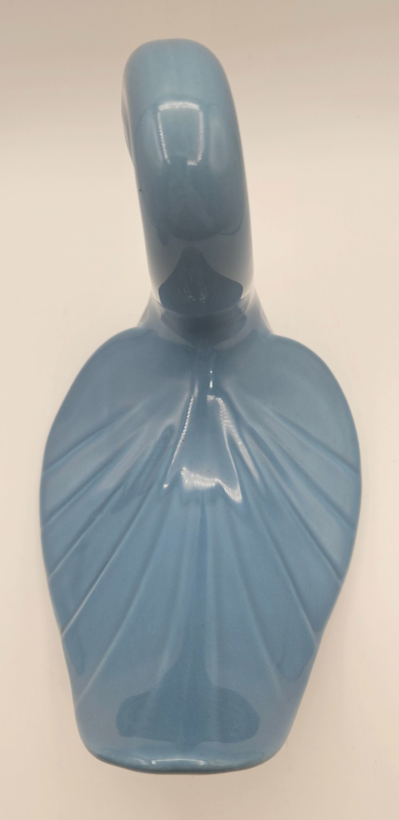 Vtg 1980s Style Country Blue Ceramic Swan Small Towel Holder Decor