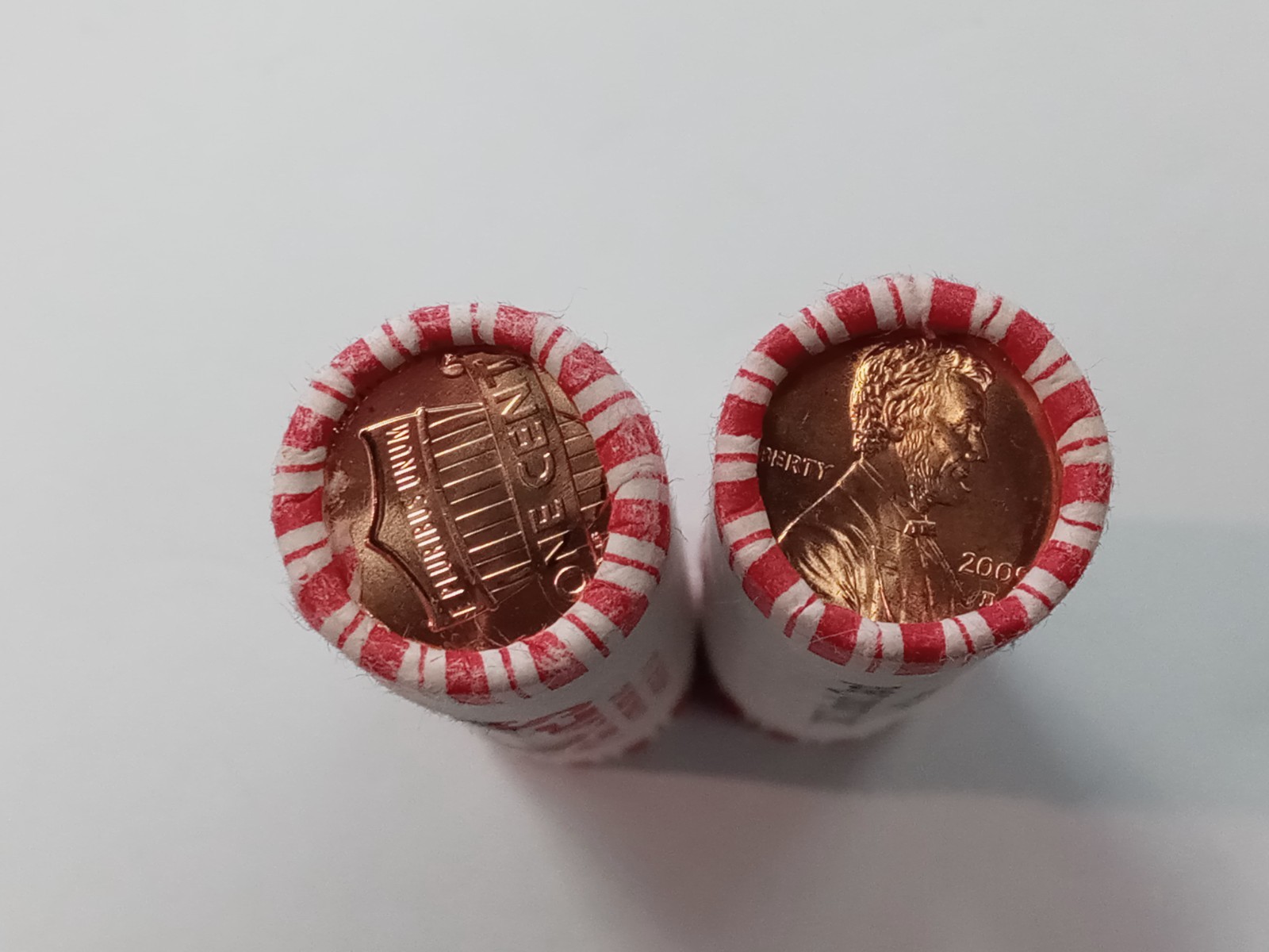 2009 D Lincoln Log Cabin Roll UNC with Bonus Shield Cent Roll (Date Unknown)