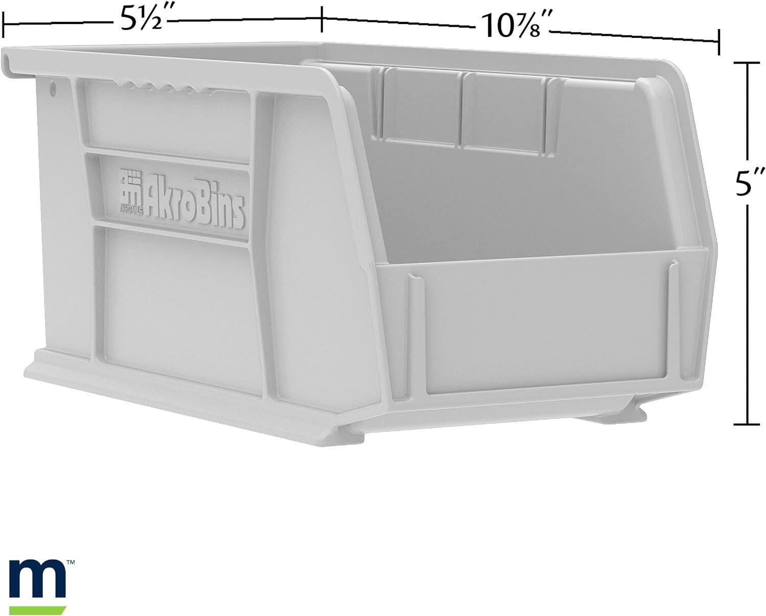Stackable Storage Organizer Bin - 11-Inch x 5-Inch x 5-Inch - Red - 12-Pack