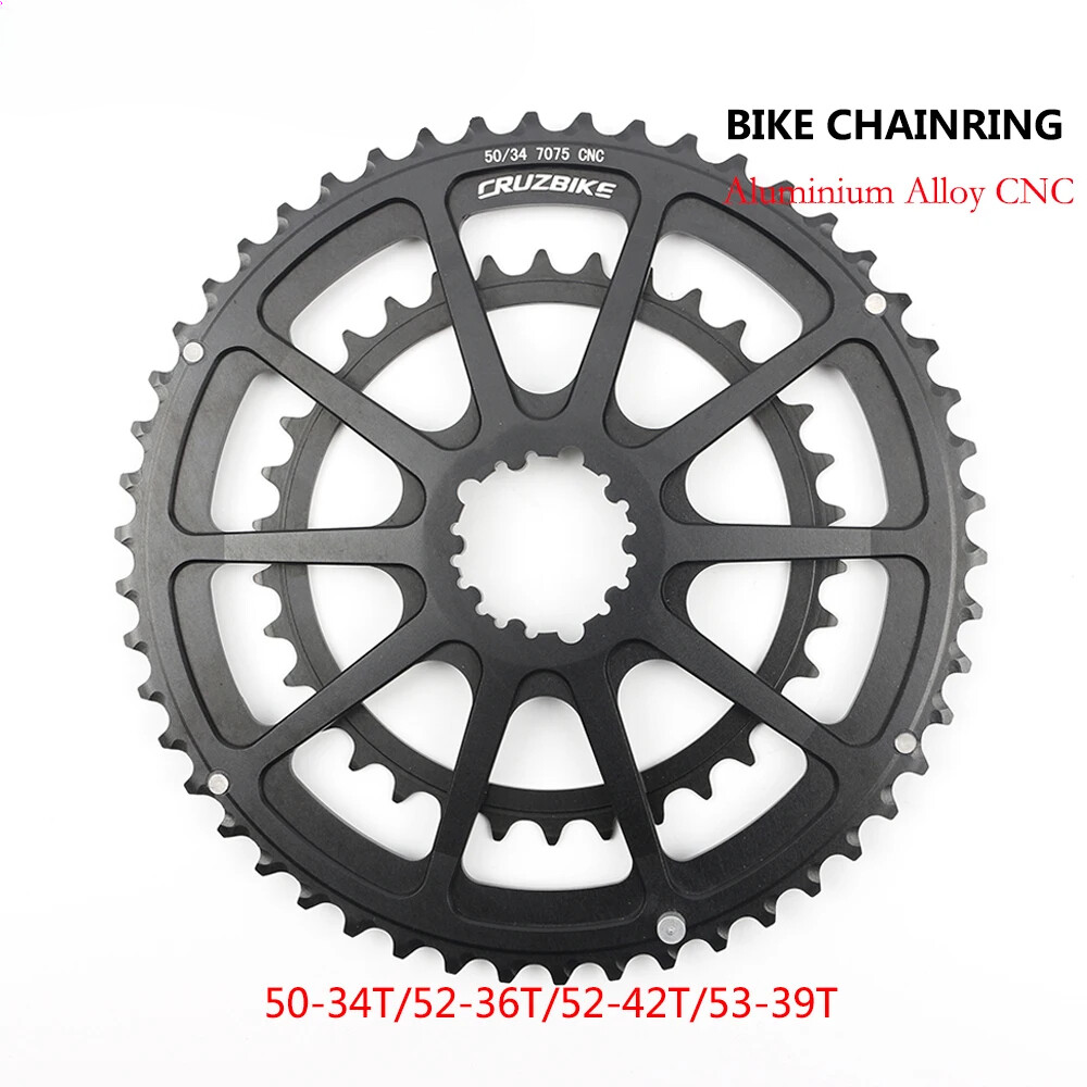 Road Bike Crankset Chainwheels 50-34T 52-36T 52-42T 53-39T Double Chainring