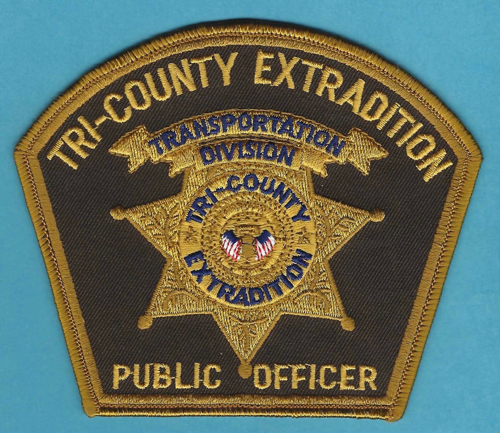 TRI-COUNTY EXTRADITION CALIFORNIA SHOULDER PATCH