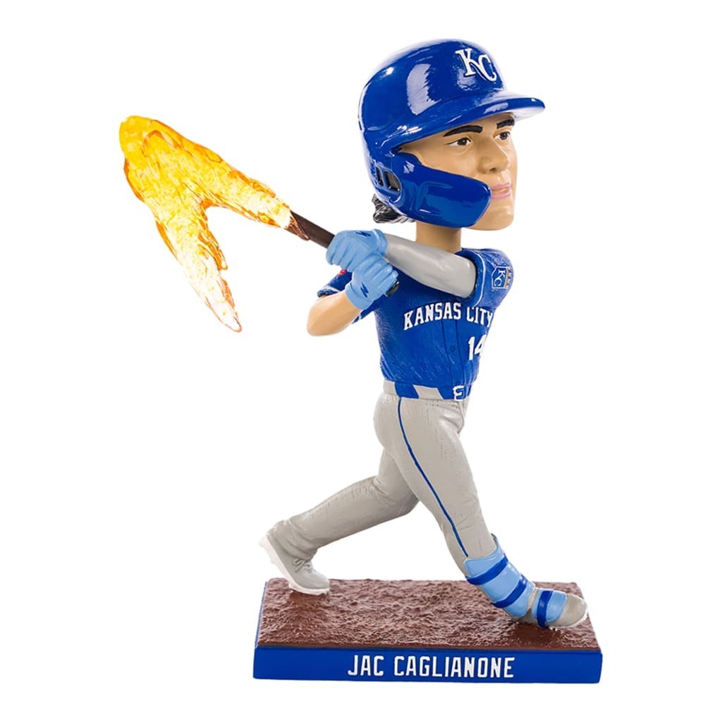 *PRESALE KANSAS CITY ROYALS JAC CAGLIANONE BLAZIN BAT BOBBLEHEAD 5/4/26 SGA NIB