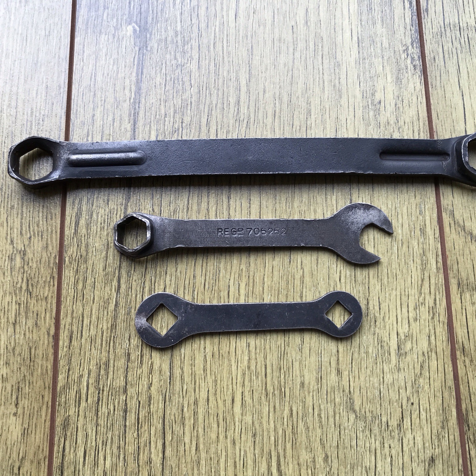 3 Vintage Allen Classic Motorcycles Tool Kit Spanners