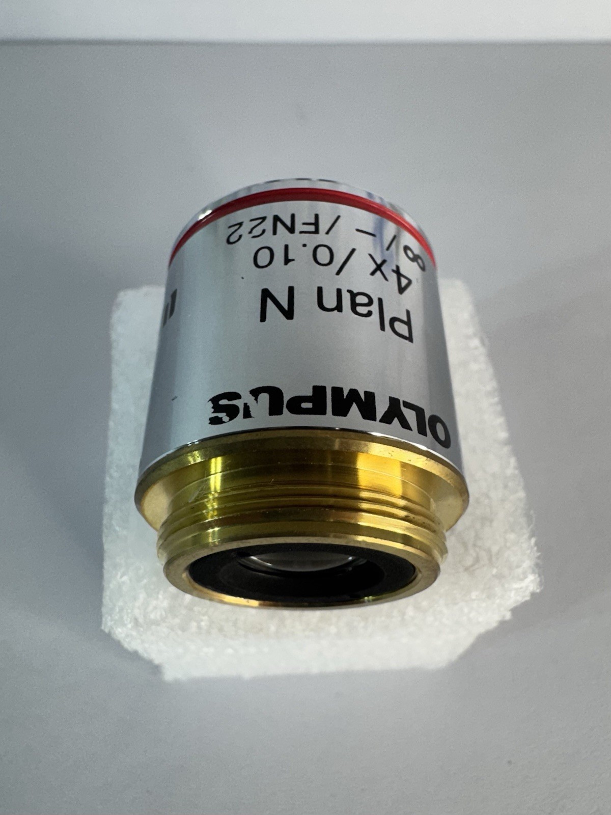 Olympus Plan N 4x/0.10 ∞/- RMS Microscope Objective Lens