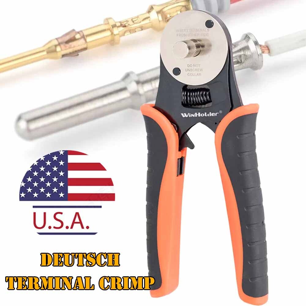 Deutsch D-Sub Genuine Connector Kit 14-16-18 AWG Solid Contacts and Crimper Tool