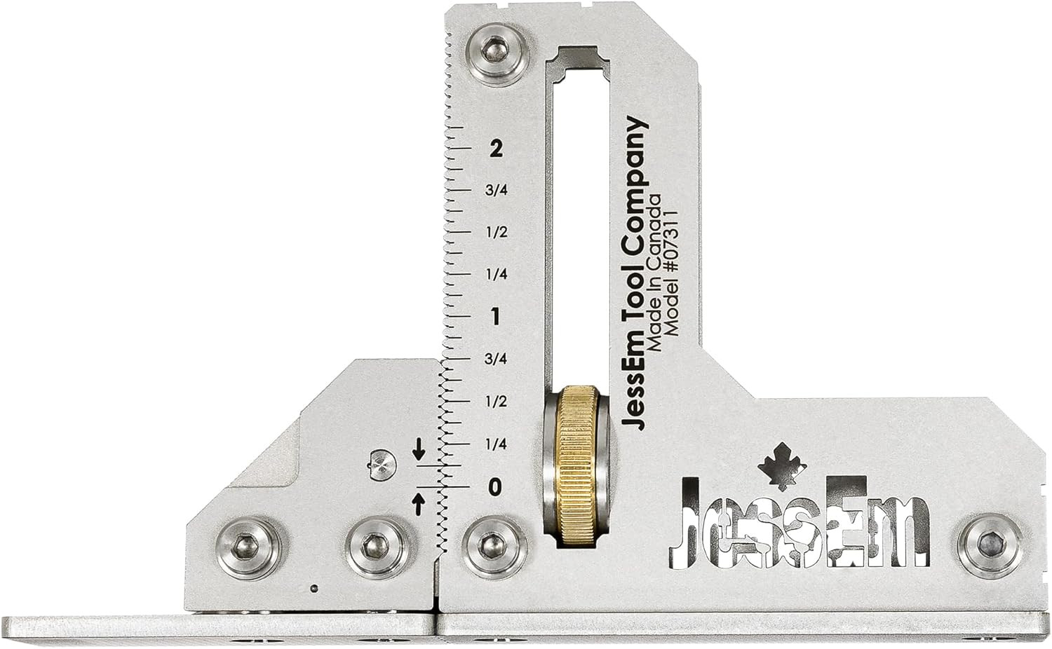 Jessem 07311 14 Guage Stainless Steel Tool Setting Gauge - Imperial - Small