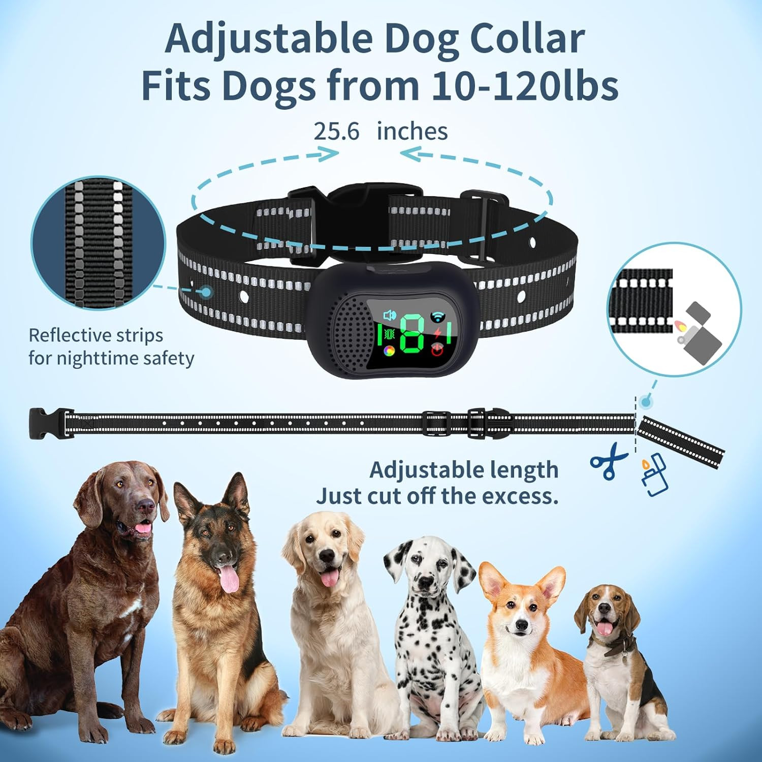 WITPAW ﻿Dog Shock Collar, 4900FT Dog Training Collar with Call Function & LED Li