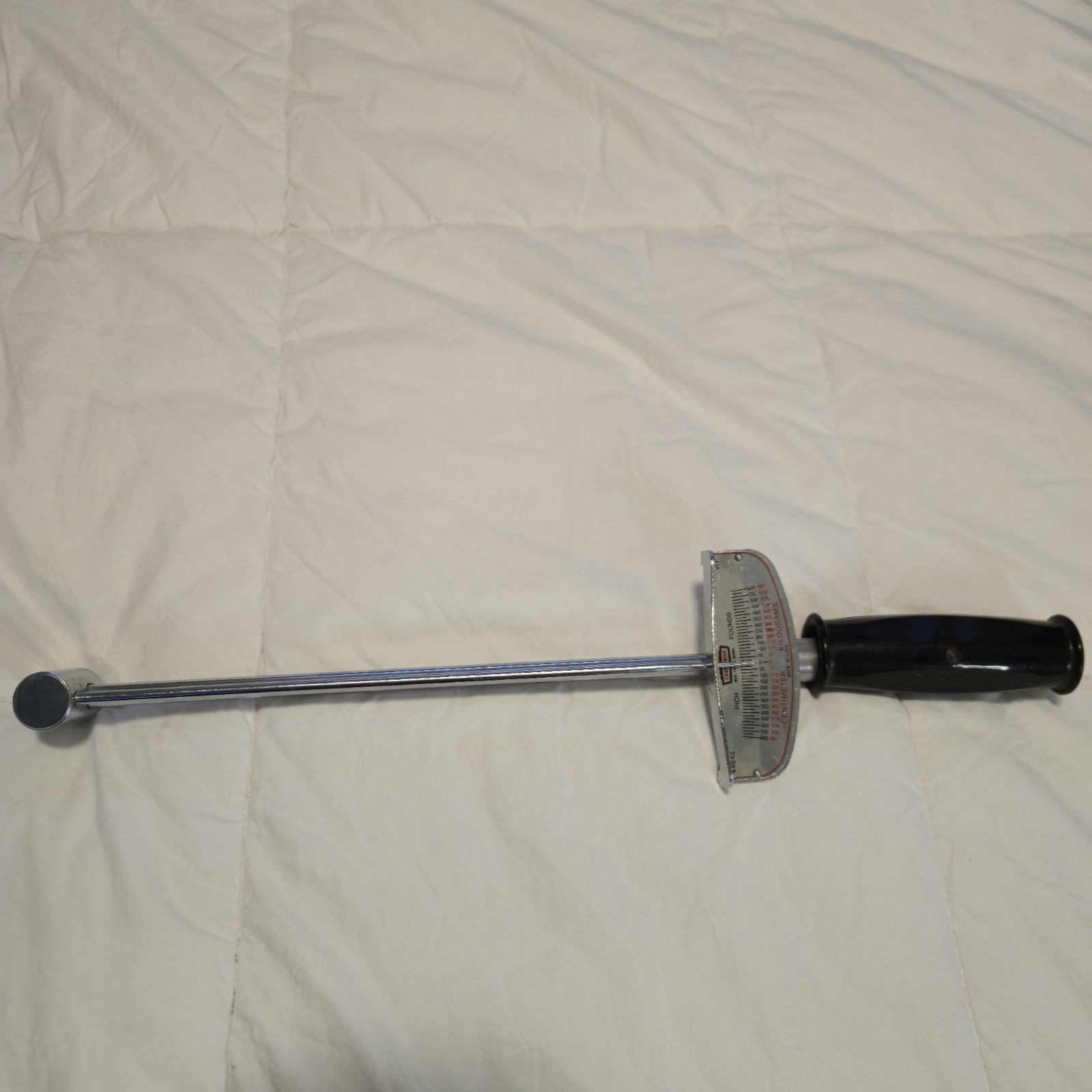 BLACKHAWK TOOLS 1/2” DRIVE BEAM TYPE TORQUE WRENCH, 0-150 ft/lb, 49825, USA
