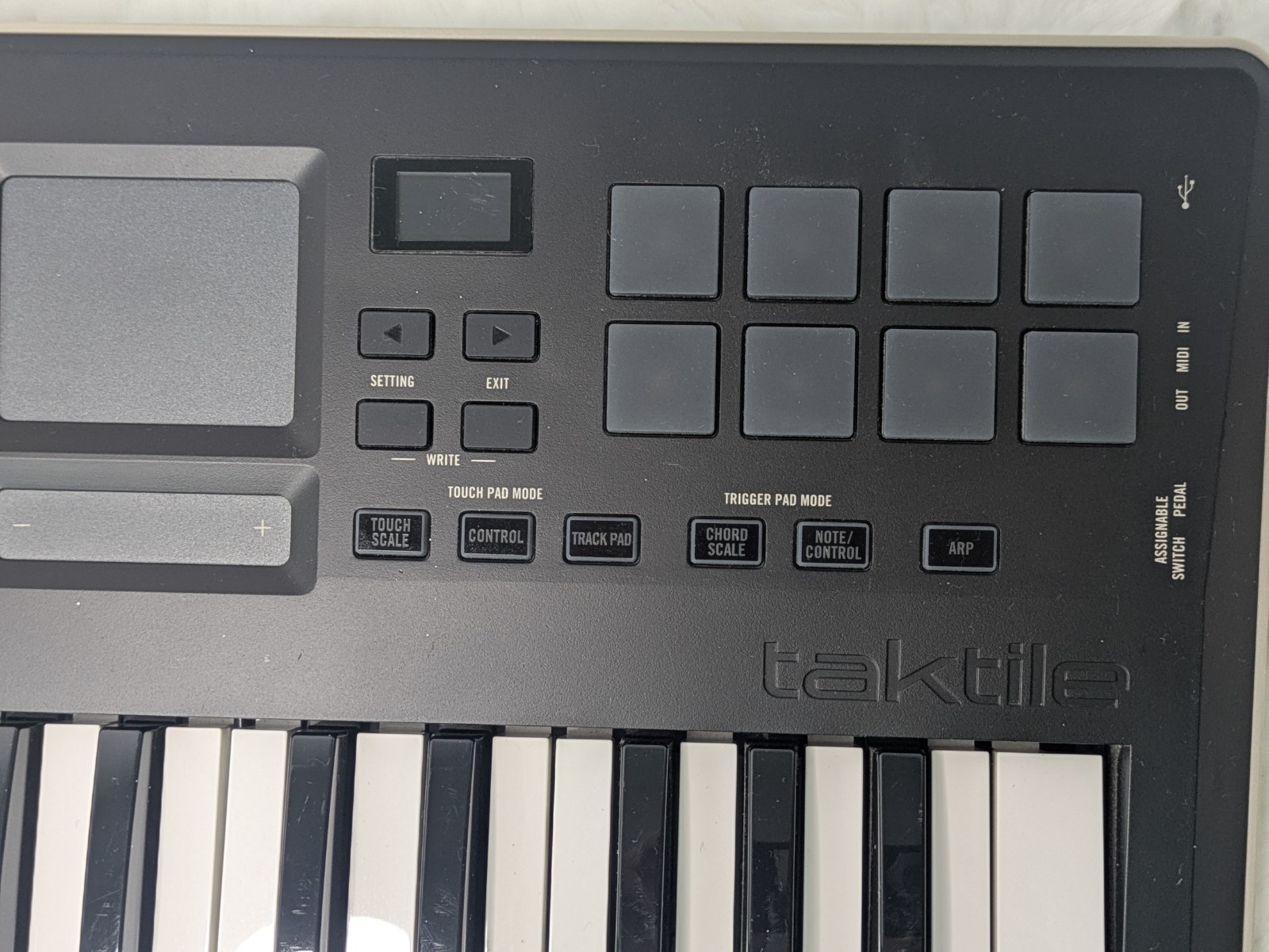 Korg taktile-25 USB MIDI Keyboard Controller 25-Key Touch Pad Tested Works
