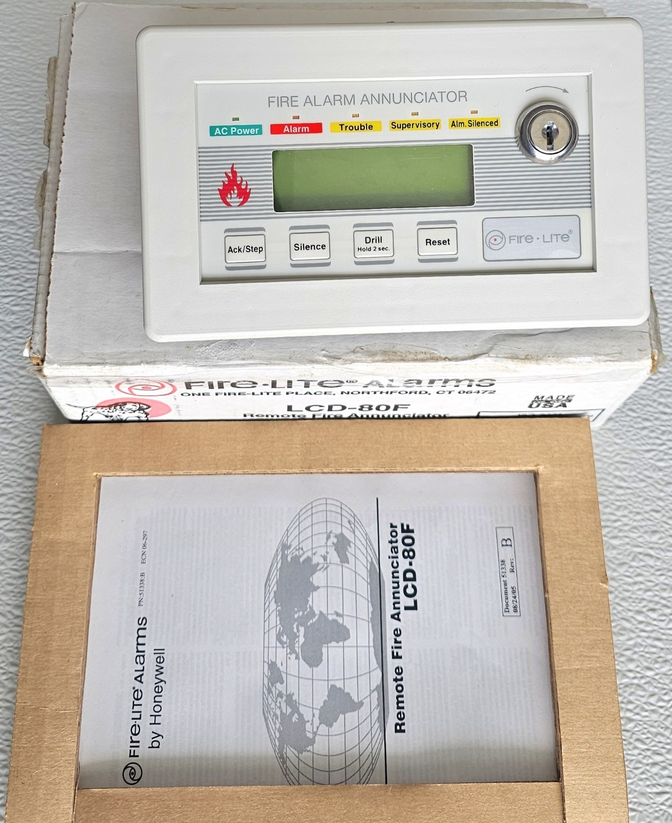 Fire-Lite LCD-80F fire alarm annunciator