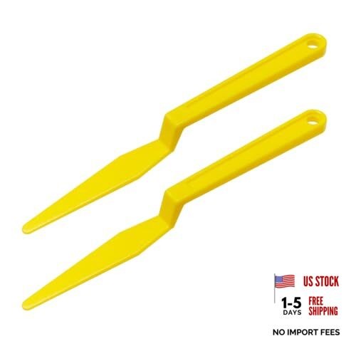 Car Window Tint Squeegee Tool, Plastic Long Handle Shank Corner Squeegee, 2PCS