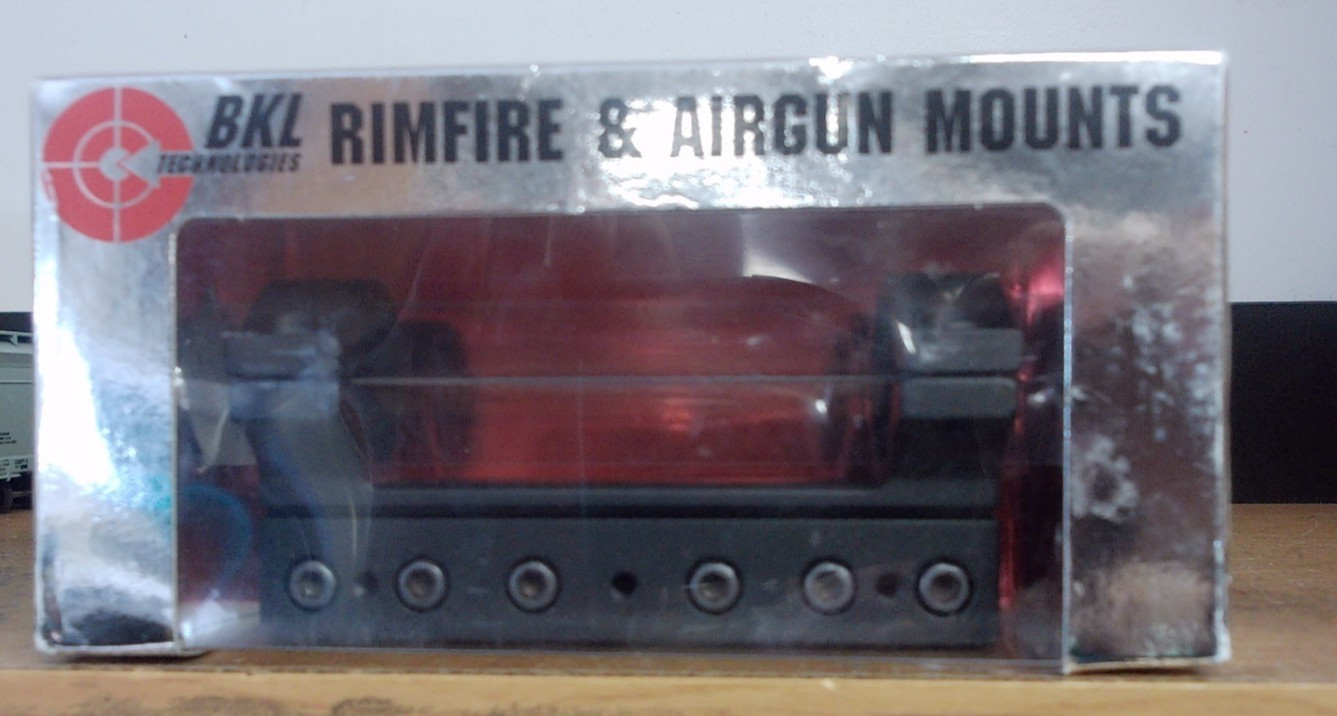 NEW BKL 260H MB RIMFIRE & AIRGUN MOUNT HIGH 1" MATTE BLACK 4" LONG DOVETAIL