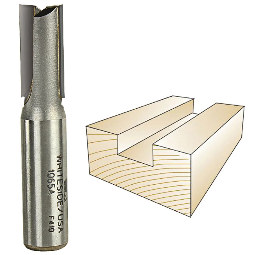 Whiteside Straight Plywood Bit, 1/2 in. SH x 31/64 in. CD x 1 in. CL