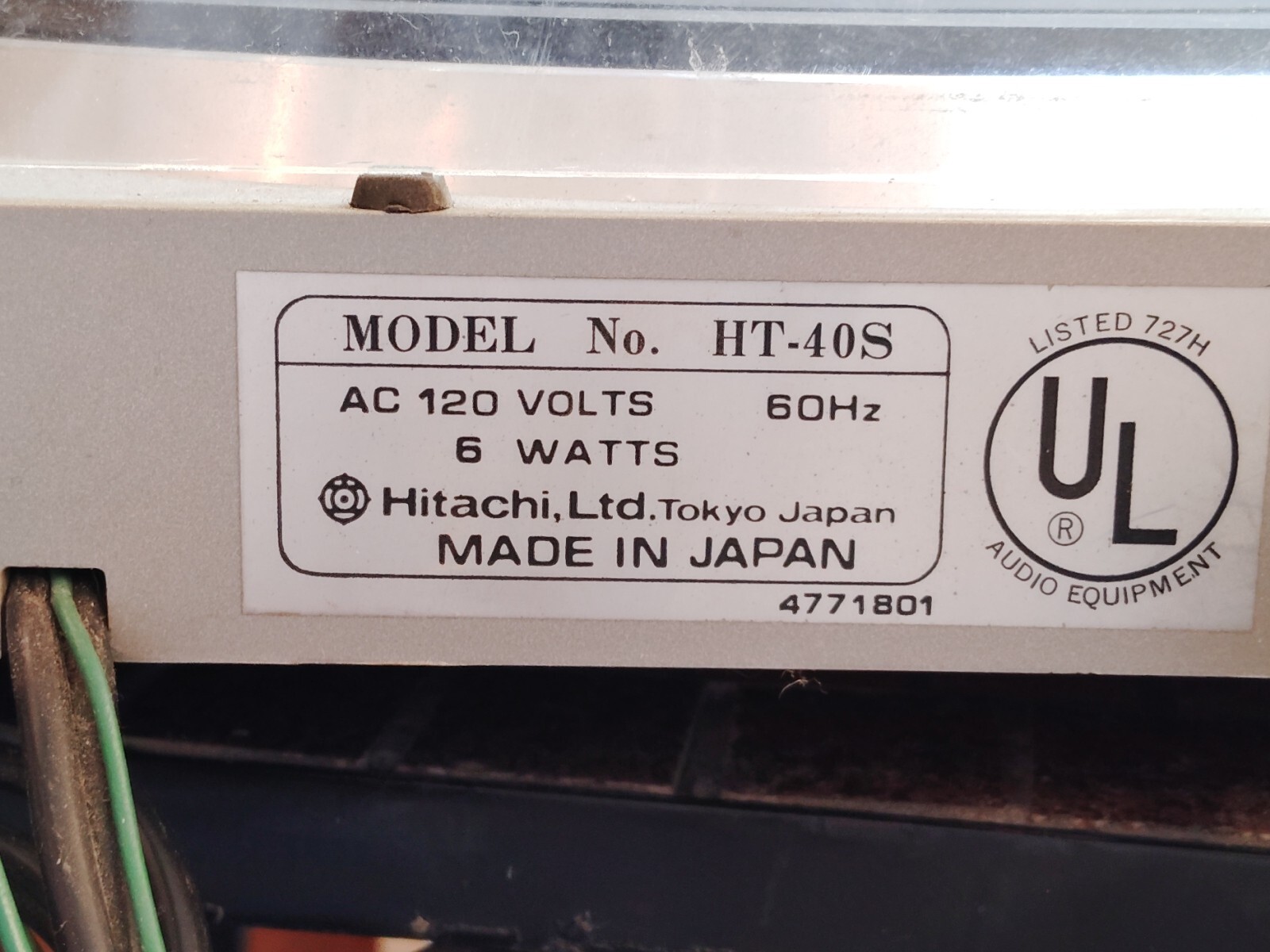 Hitachi Turntable