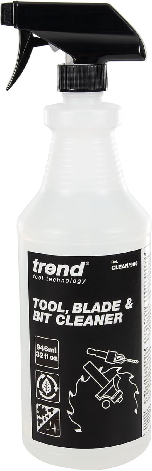 Tool, Blade & Bit Cleaner, 32 Fl Oz, Resin, Pitch & Rust Remover, Safe Non-Toxic