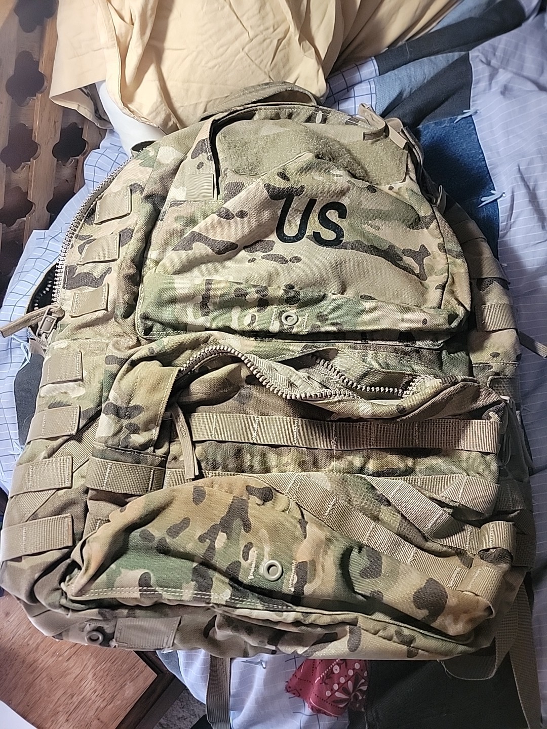 USGI Medium Rucksack Molle II OCP  Ruck Complete But Has AfterMa Shoulder Straps
