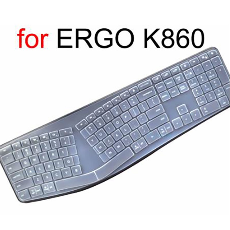 Keyboard Cover for Logitech ERGO K860 Silicone Protector Skin Case Accessorie-N8