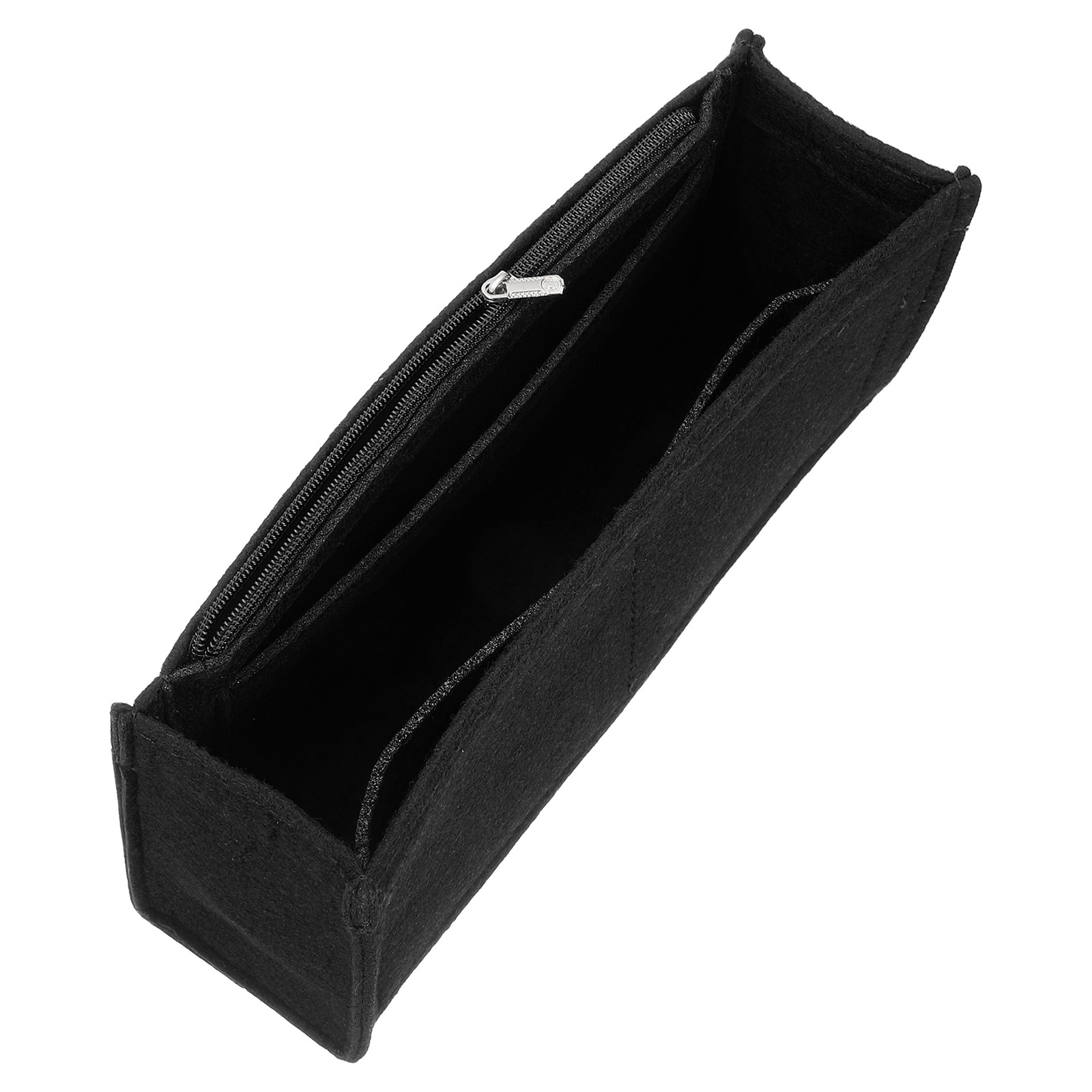 Purse Organizer Insert, 7.8 x 3.9 Inch Felt Tote Bag Organizer Insert, Black