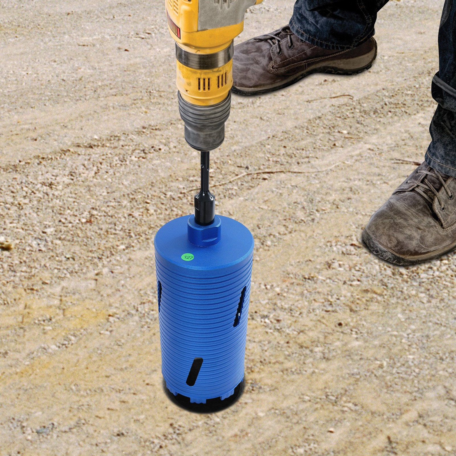 127.5mm Core Drill Bit, 5/8" Thread Drill Bit, Drill Bit with 3 Adapters