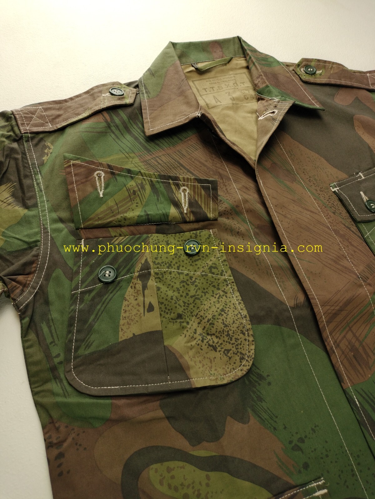 PH ARVN M Jacket TCU Vietnamese Special Forces LLDB Windproof Blood Cake Camo