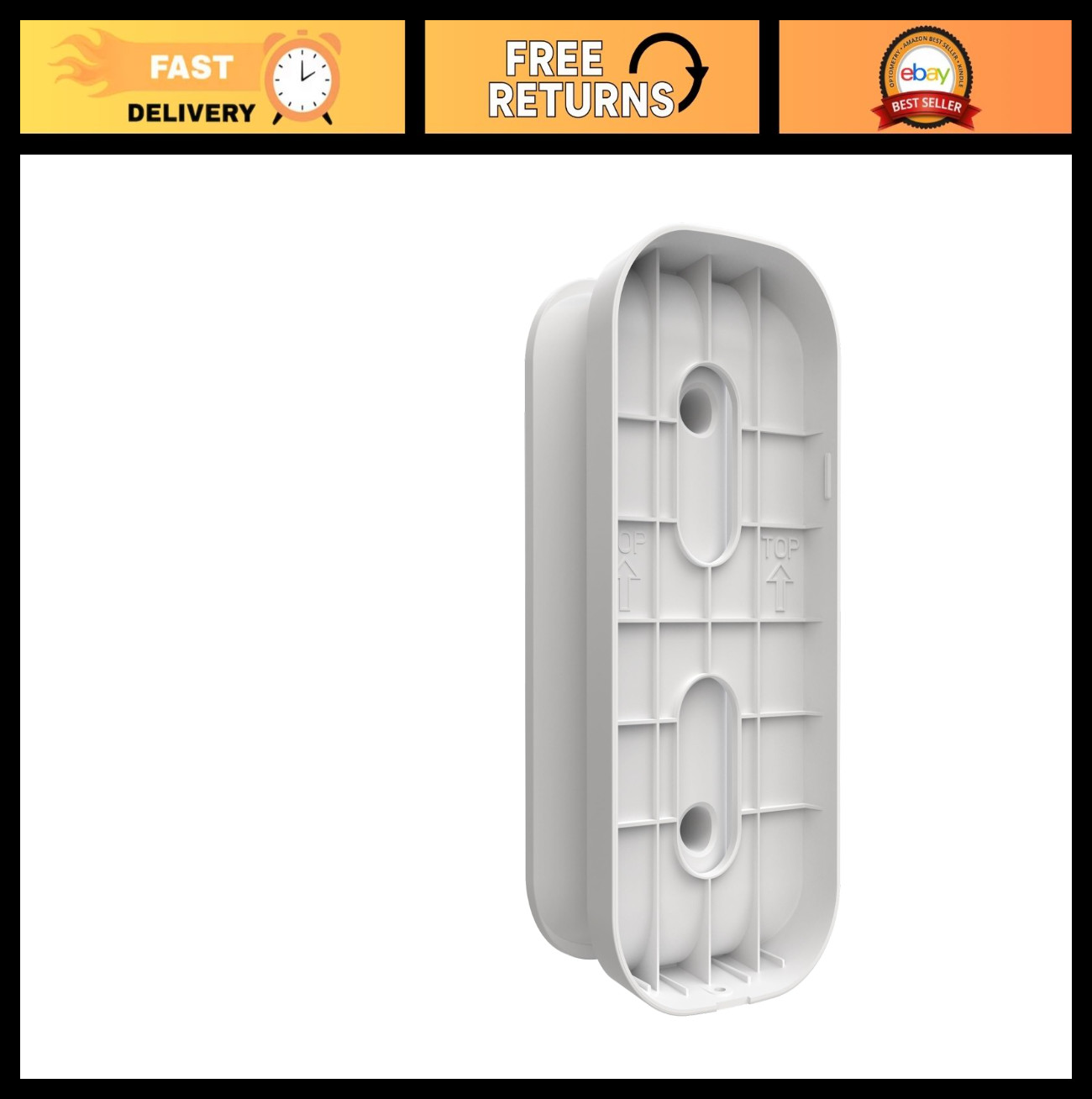 Smart Garage Video Keypad with Swivel Mount - Wireless, Easy Install, White