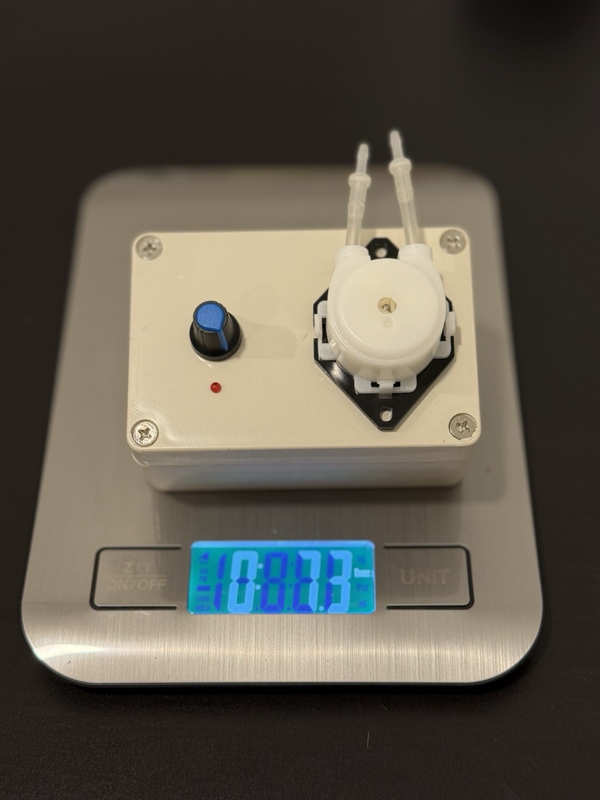 Adjustable Peristaltic Pump Black 12V 70Ml Min Dosing Pump For Biochemical