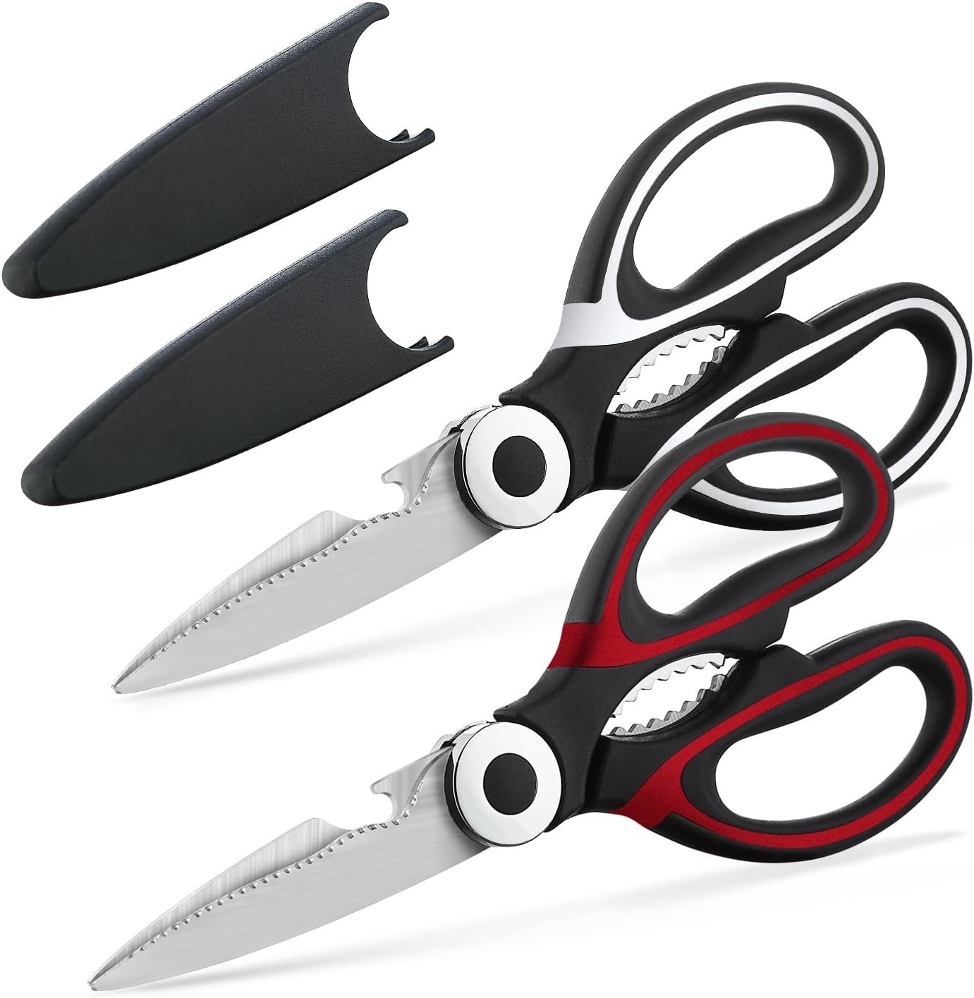 Versatile Heavy Duty Kitchen Shears - Sharp Stainless Steel Cooking Scissors