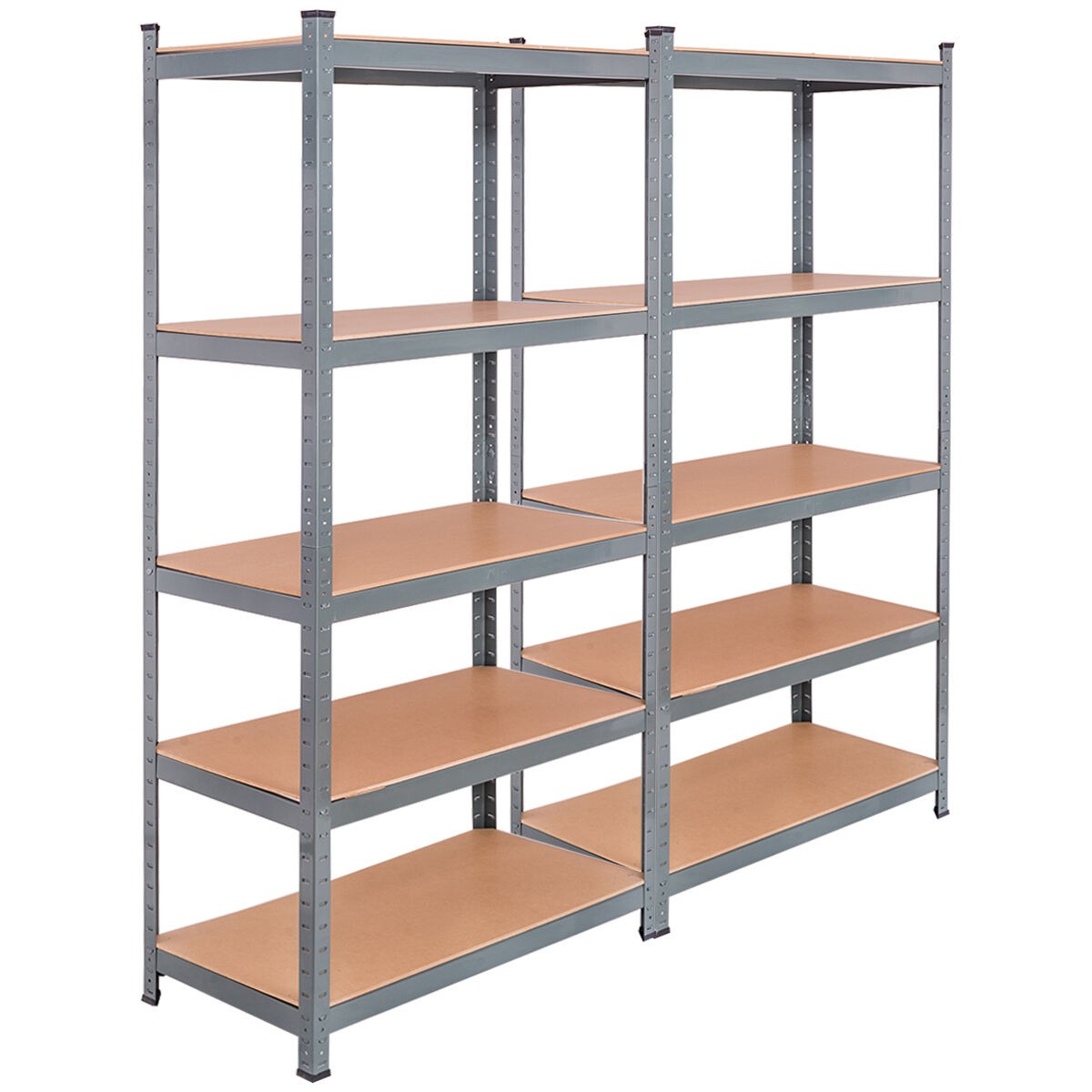 IRONMAX 2 PCS 72" 5 Level Garage Display Shelf Utility Home Organize Adjustable