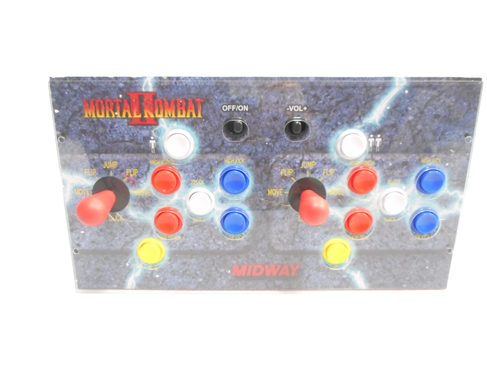 Arcade1Up Mortal Kombat Midway Legacy Edition Control Deck W/ Protective Plate