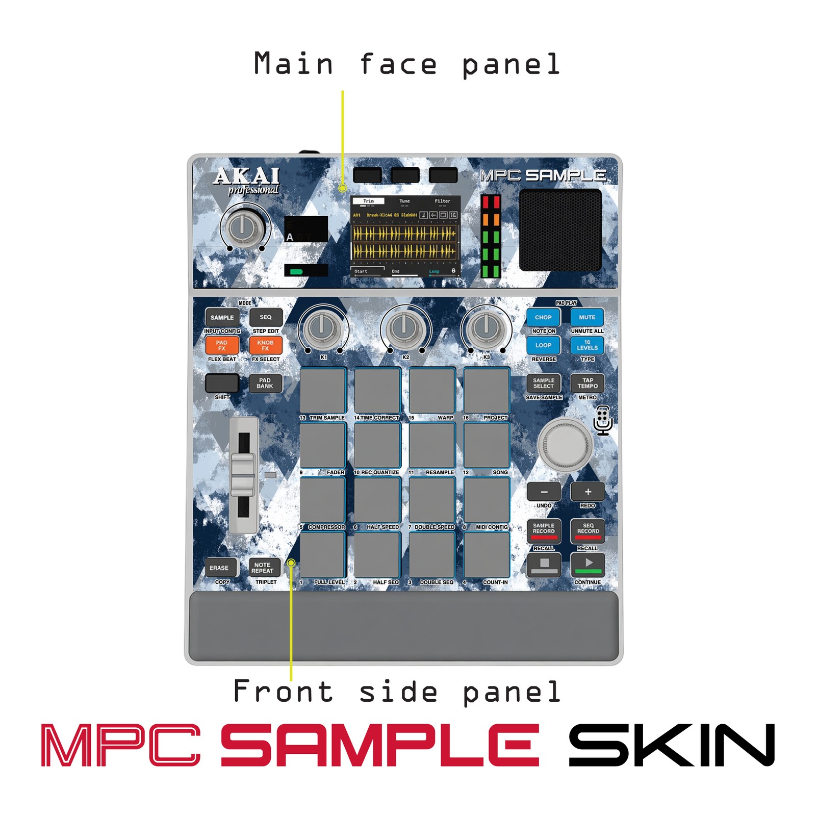 Akai MPC Sample Skin / Arctic Digital Camo